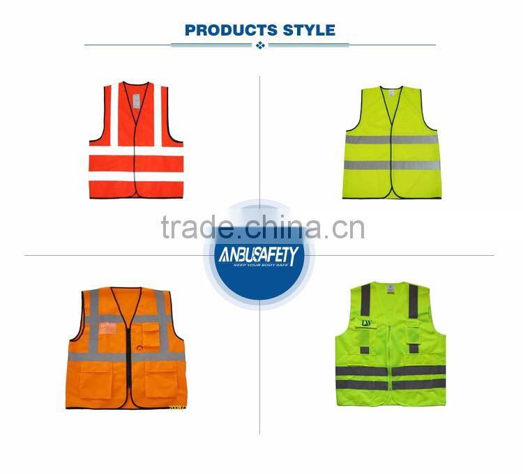ANSI standard mesh fabric v shape mesh safety vest