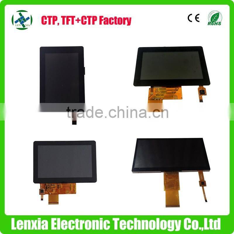 Capacitive touch 3.5'', 4.3'',5'',7'' lcd screen, lcd touch screen with touch panel