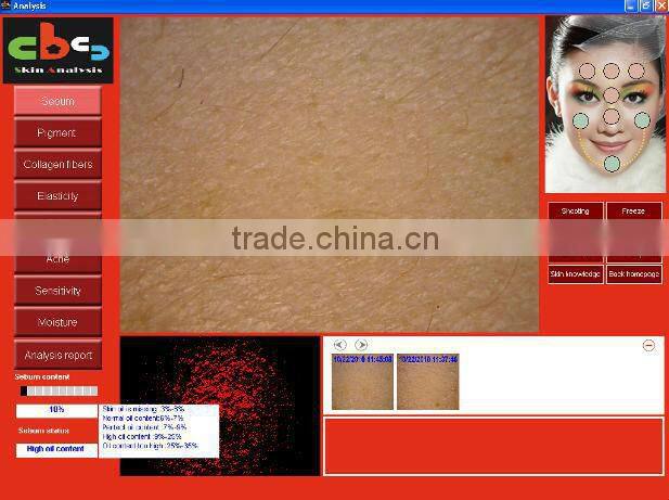 Most advanced auto-digital high quality smart portable skin analyzer