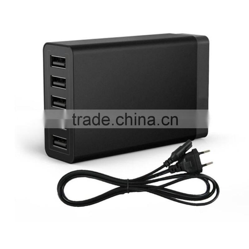 Wholesale Cell Phone Charger 5 ports usb travel charger portable With US EU plug