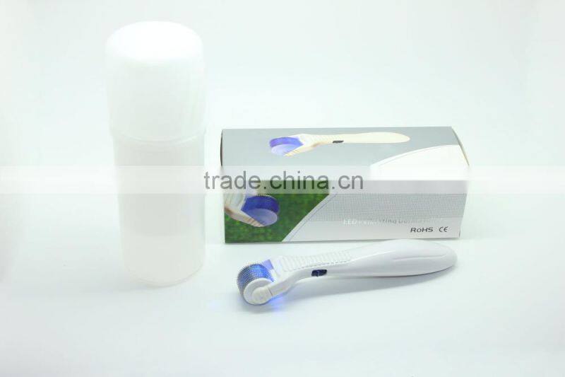 2015 body vibrator photon light therapy hot 540 needles led derma roller