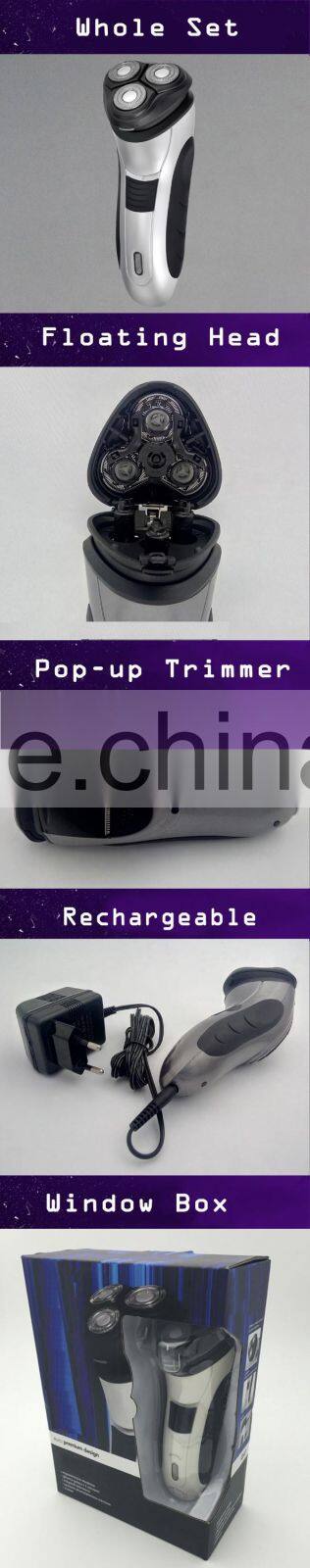 Three Heads Professional rotatory shaver mini electric men's shaver