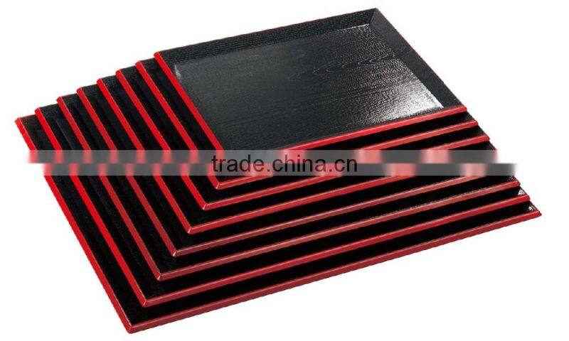 Japanese Style Plastic rectangular non-slip Tray