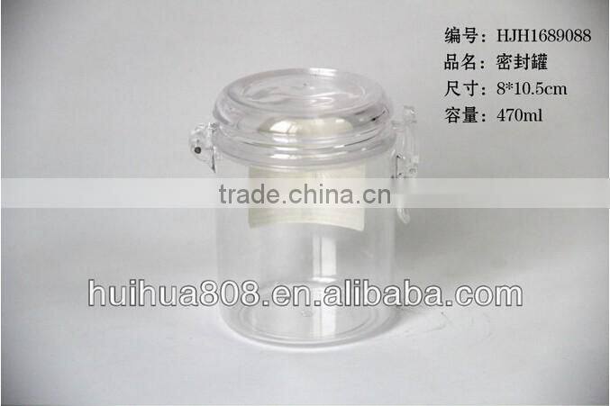 Hot Sale 750ML Transparent Recycled Food Storage Jar For Candy Airtight Jar