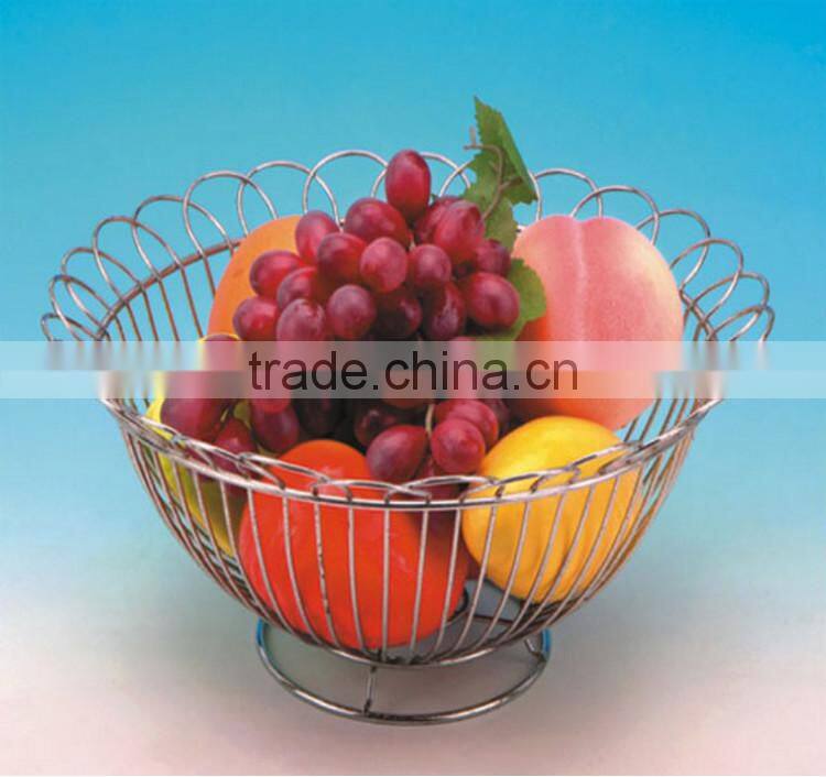 Chrome Fruit Bowl Basket