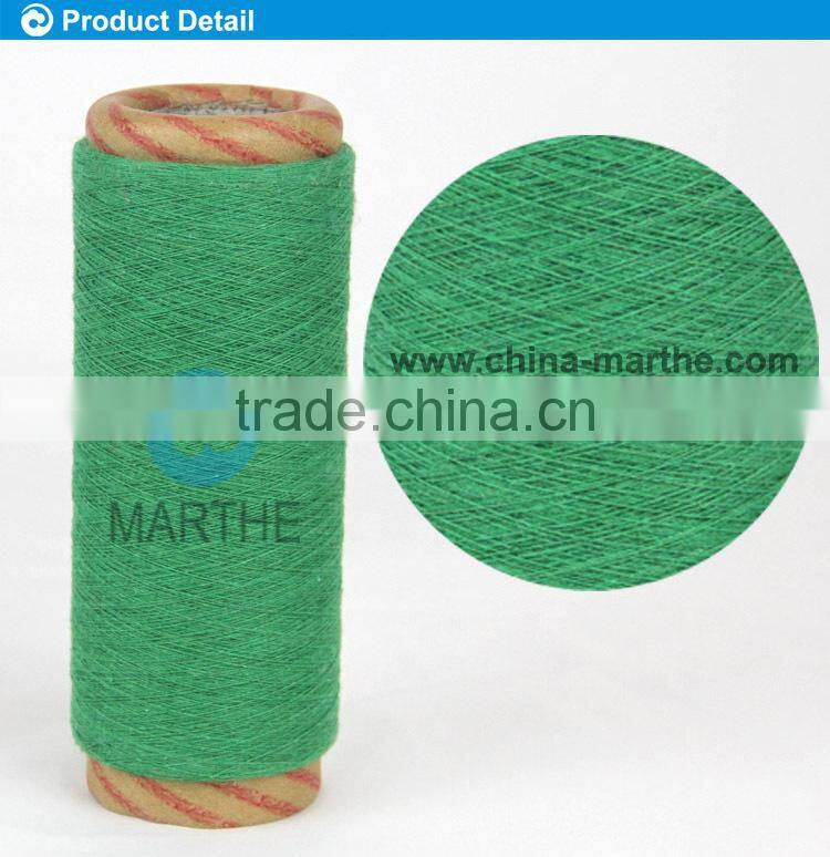 Ne 8 green Cotton Yarn/recycled yarn/blended yarn/glove yarn