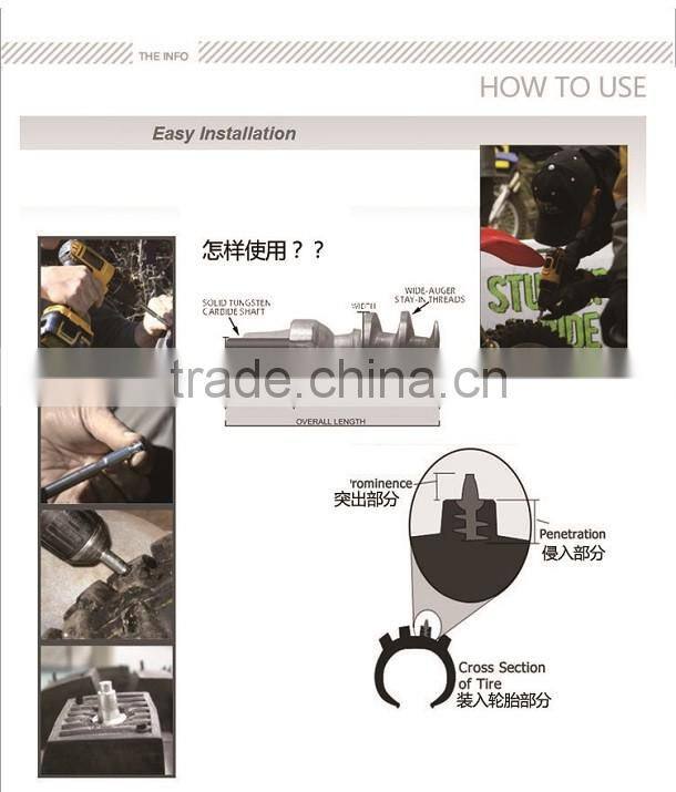 Stainless steel Studs for Bicycles/ Scooters/shoes