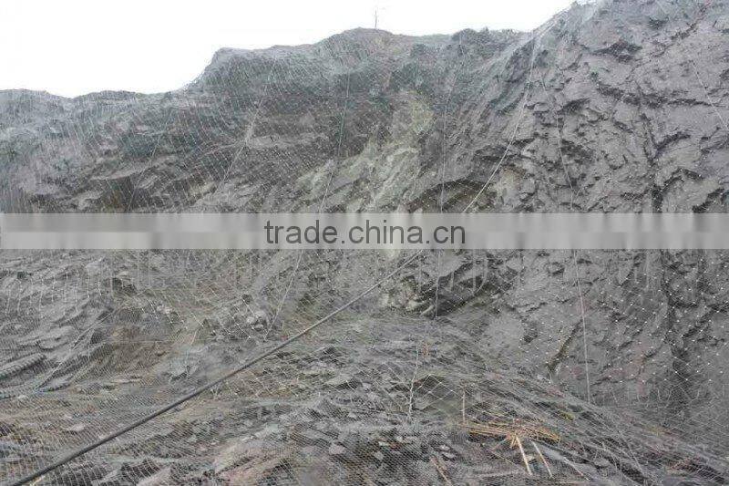 Wire rope mesh Sales Rockfall netting (factory)