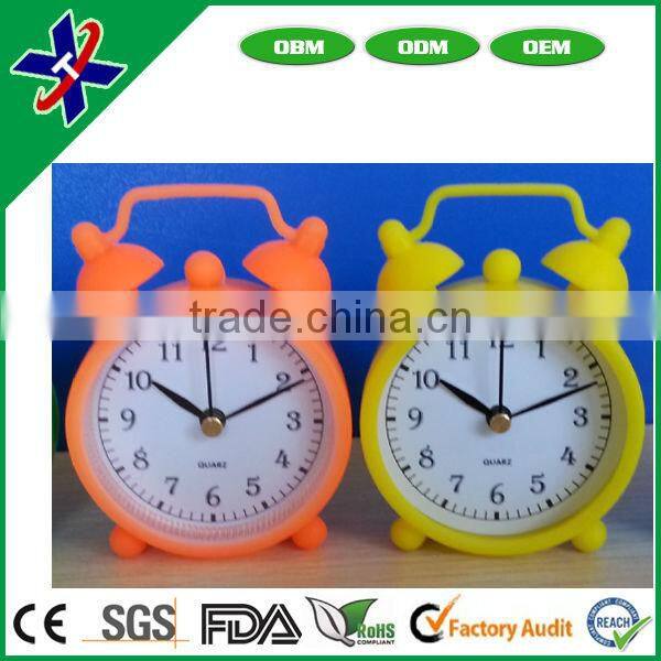 Cute design cheap silicon clock promotional cheap silicone small led digital clock