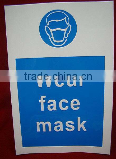 New design customized design adhesive wear face mask sticker