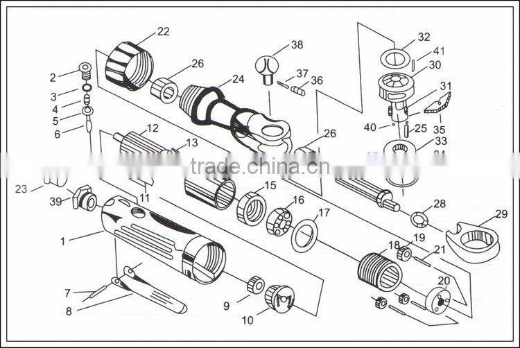 1/4" Air Ratchet Wrench Scaffold Ratchet Wrench