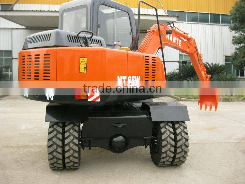 Hydraulic mini wheel excavator with XINCAI engine