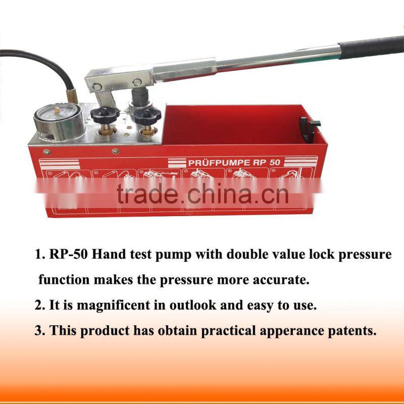 universal used manual hydraulic pump for testing pipe pressure shangyu Factory RP-50