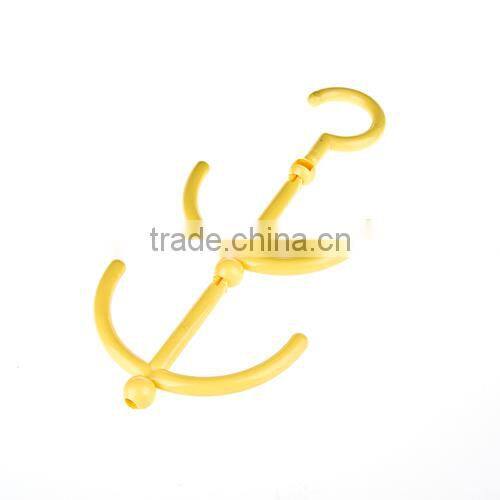 Multi-purpose shoe rack four hooks --yellow(8633)