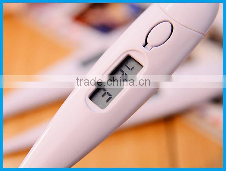 Instant read foldable lcd display digital meat grilling thermometer