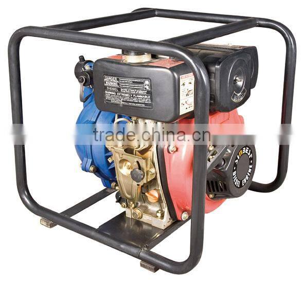 1.5 inch portable diesel high pressure water pump 4.5hp diesel engine