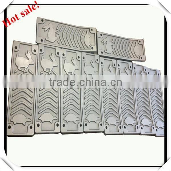 Custom made agricultural machine spare parts with black powder coating