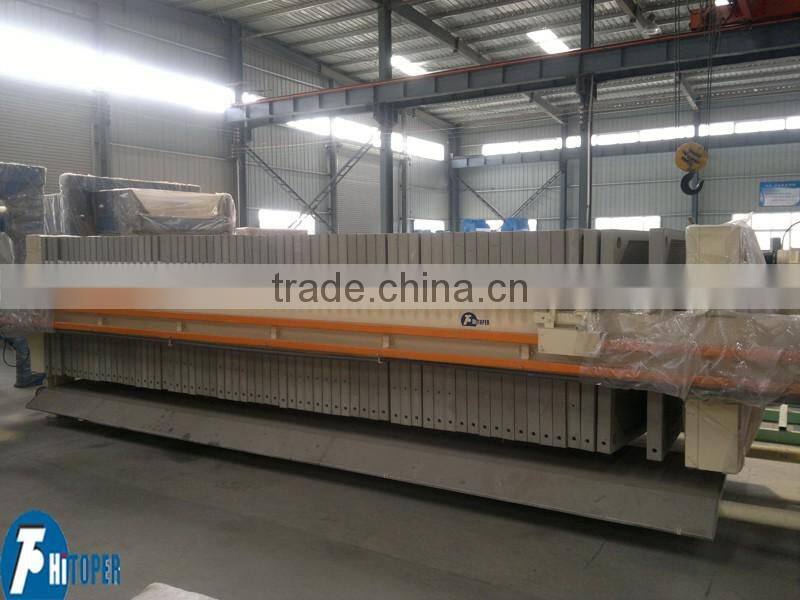 High efficiency unattended membrane type filter press in the water treatment plant