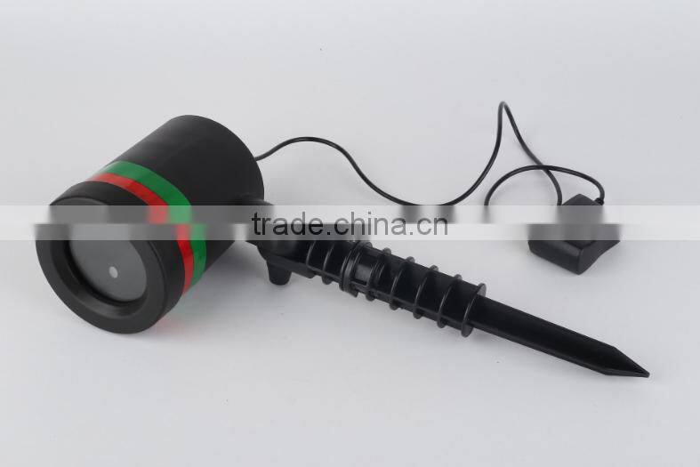 Red and green outdoor indoor christmas laser projector light