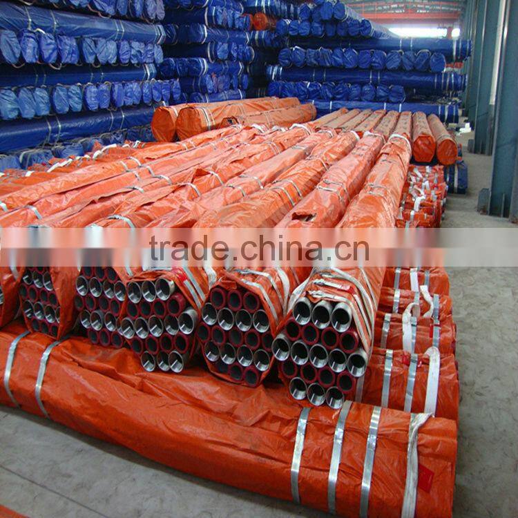 Plastic sch40/schedule 40 thick wall galvanized round steel pipe threaded made in China