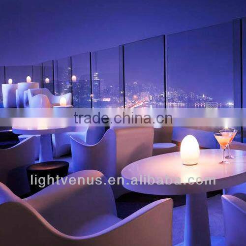 egg shaped battery operated mini coffee table lamp