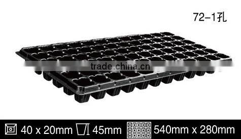 Black plastic material seed trays type plastic nursery trays for garden