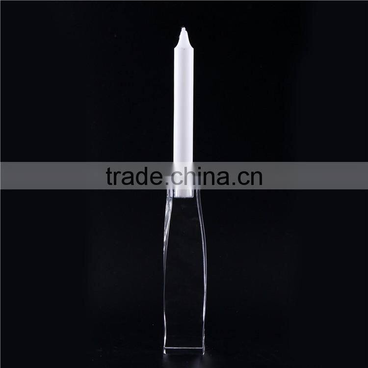 Factory Popular originality blank crystal church candle holder