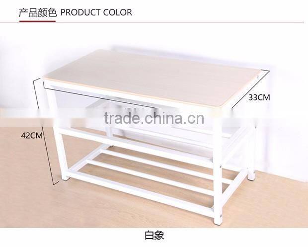 VIVINATURE Micro Fabric Shoe Rack Storage Organizer and Hallway Bench