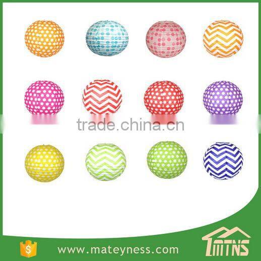 Polka Dot Chinese Paper Lantern