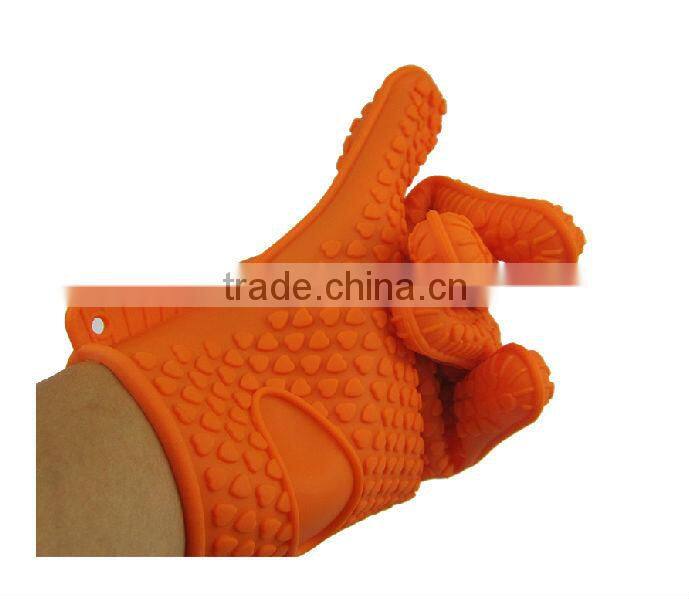 2017 hot selling silicone gloves with fingers