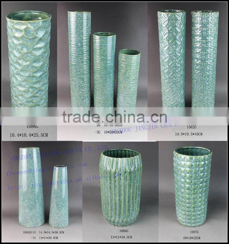 2017 hotel restaurant decoration ceramic vase