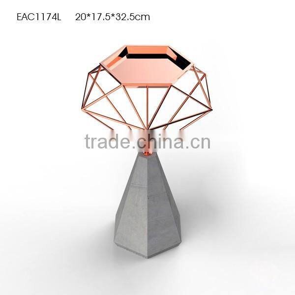 New Year Cute Elephant Shape Ceramic cement Candle Holder