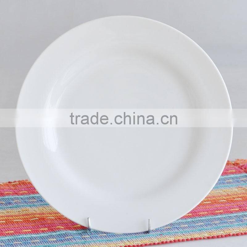 10.5inch white porcelain plate