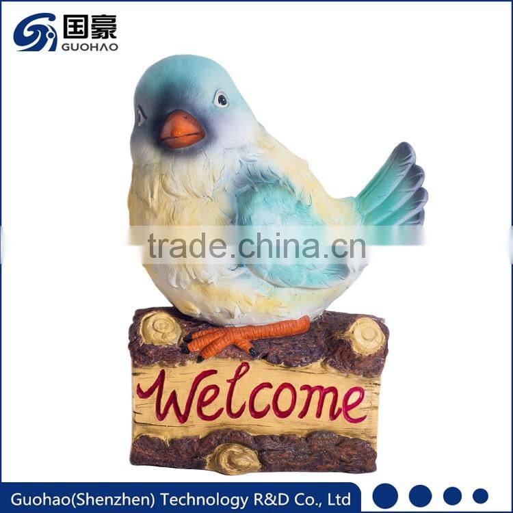 Attractive Welcome birds garden sign Statue