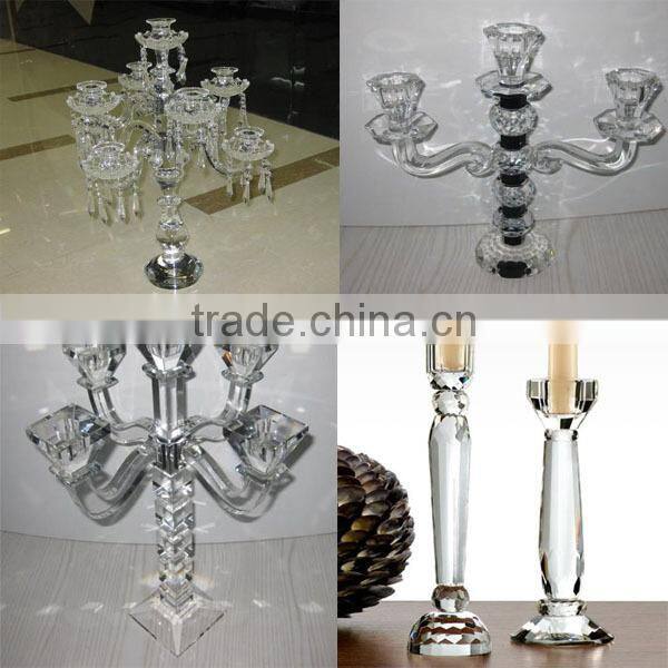 K9 heart shape crystal candle holder