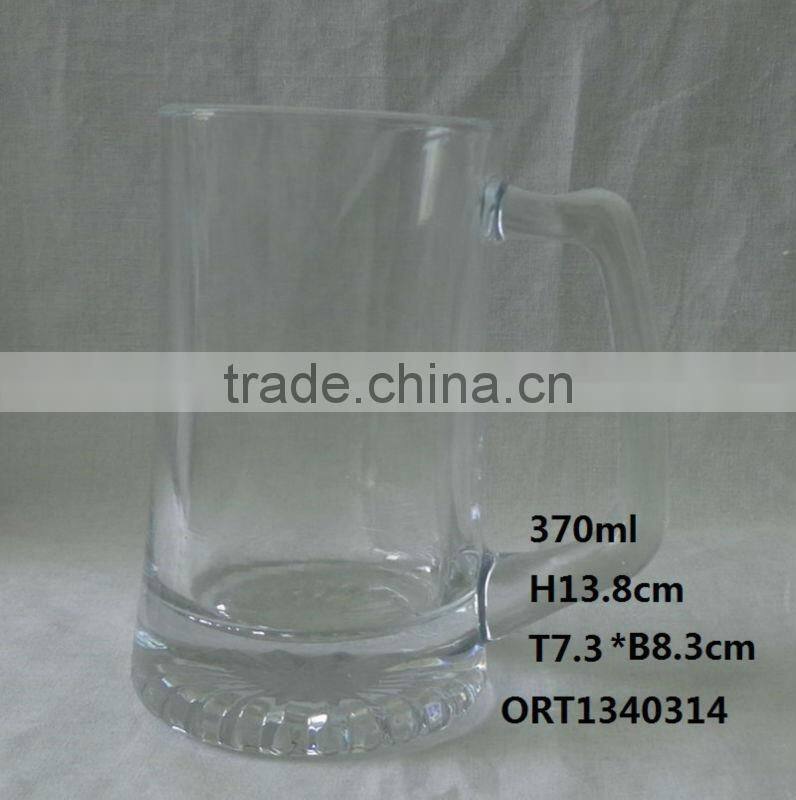 Glass Oktoberfest Beer Mug with handle