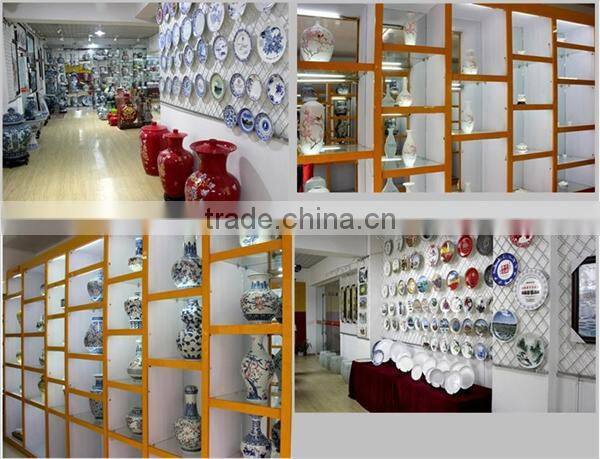 Handpainted high quality ink landscape chinese ceramic table and stool for best sale