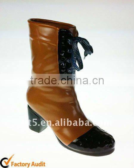 9 inch Ceramic vase fashion girls boots