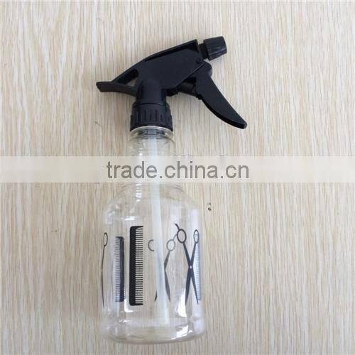 hair care transparent plastic garden spray bottle with trigger for hair salon