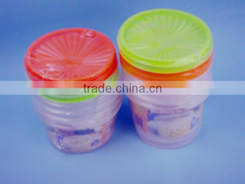 4PC Plastic small round fresh bowl/food container