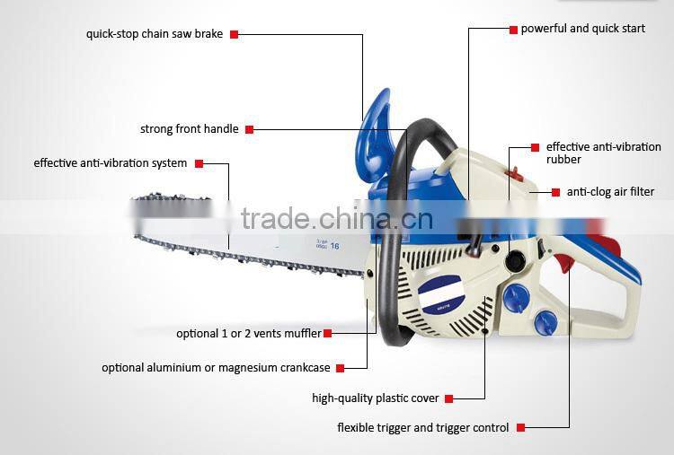 41.2cc 16" 1200W Gas Chain Saw CE/GS/EMC/EU2 Approval GW8226