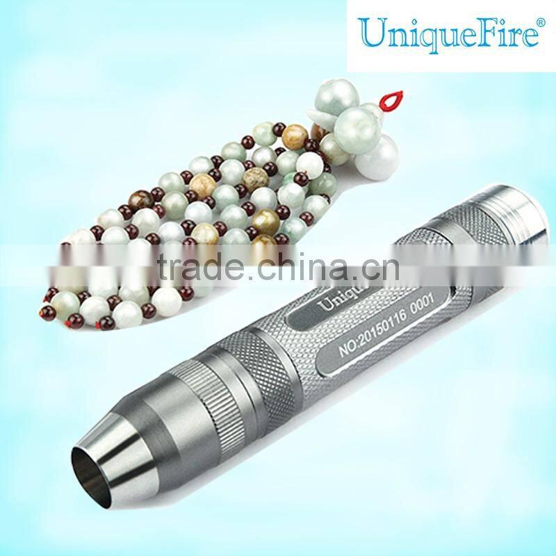 UniqueFire wrist strap gemstone flashlight rechargable led gem torch