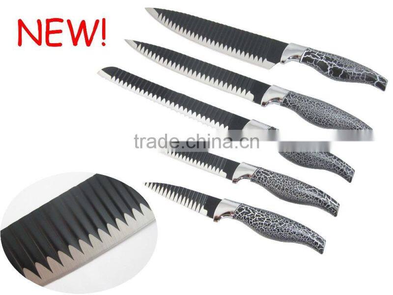 Good Quality 5 pcs Non-Stick Chef Knife Set