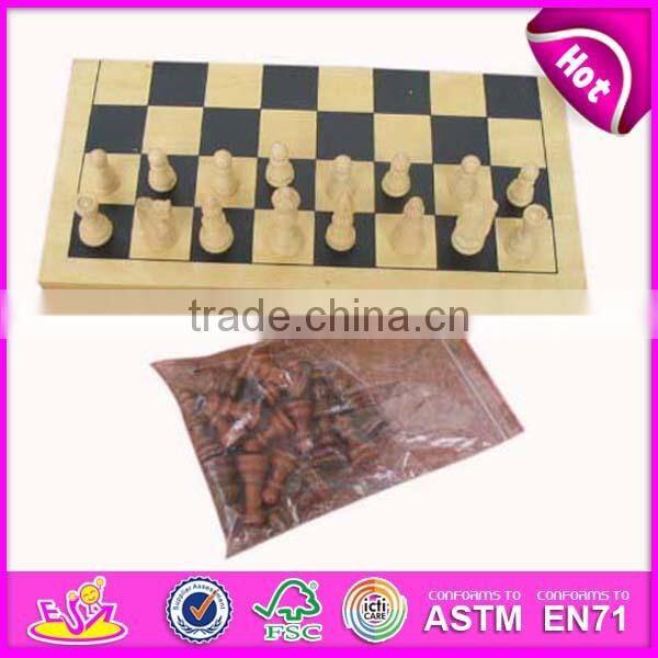 2015 High quality wooden chess set,portable and foldable wooden chess set with chessman,chess set made of solid wood W11A009