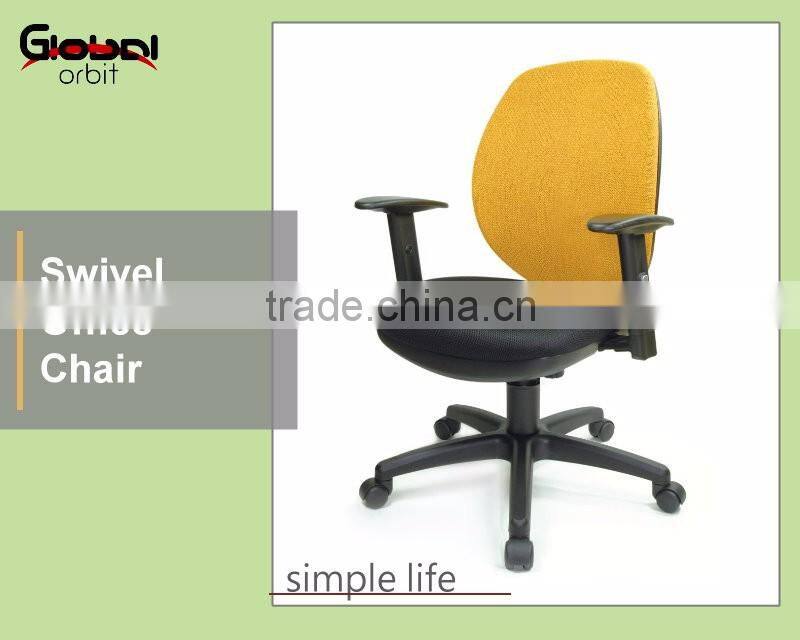 New high quality fabric office chair with castors, ergonomic swivel computer chair