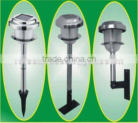 stainless steel&plastic solar garden lamp