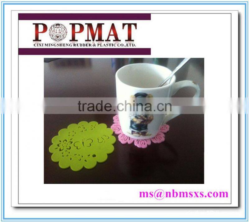 Factory supply promotional cheap pvc plastic coaster