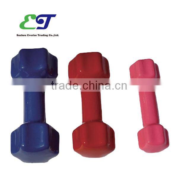 Vinyl dumbbell / dumbbell with 6 edges / color dumbbell