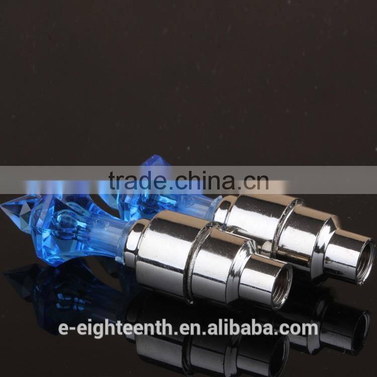 2016 New diamond shape flash 7 Color Wheel Neon LED Car Tyre Valve Cap Masonry auto Light Lamp Bulb
