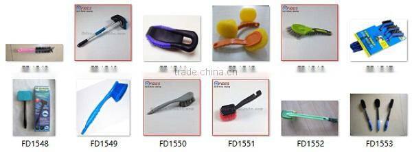 Soft PP Bristle Alloy Car Cleaning Wheel Brush